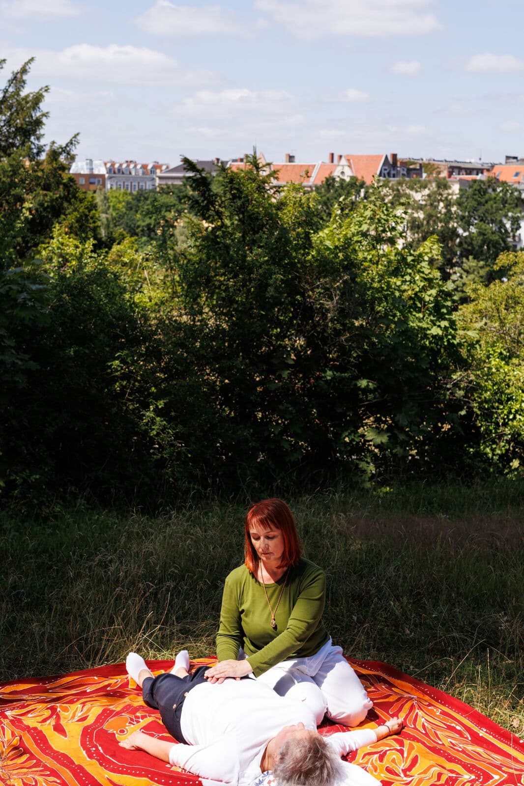 Shiatsu unter freiem Himmel im Britzer Garten